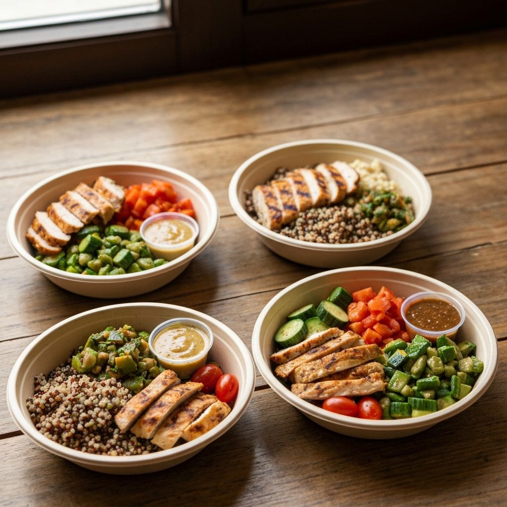 Comidas equilibradas listas para el día